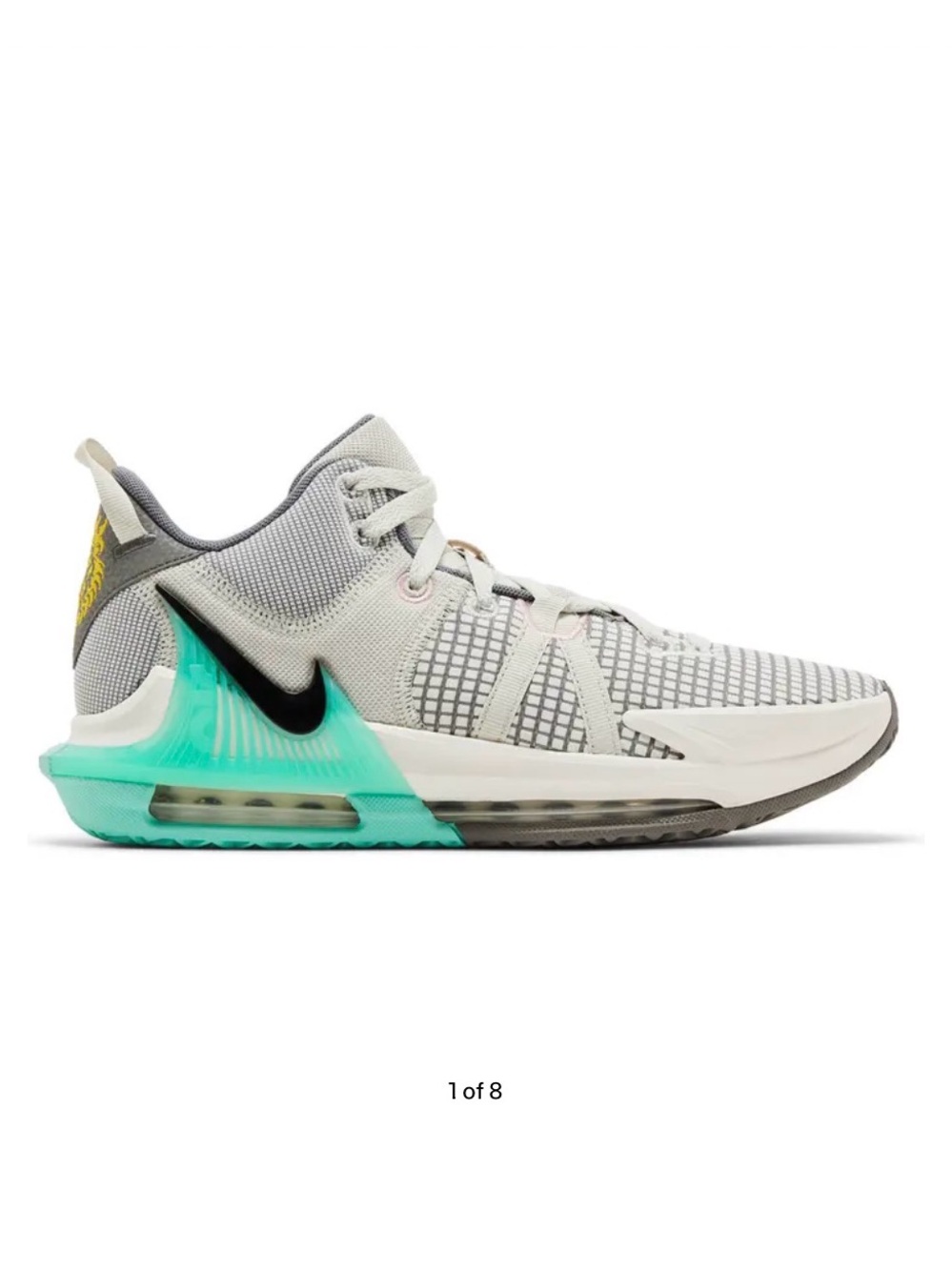 Nike Lebron Witness 7 Flat Pewter Mint M7.5/W 9